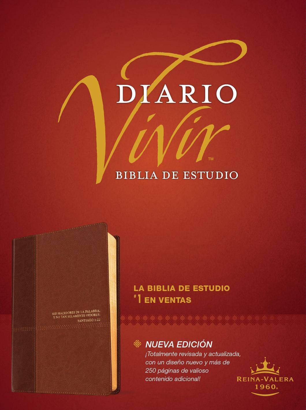 Spanish-RVR 1960 Life Application Study Bible (Biblia de Estudio del Diario Vivir)-Brown/Tan LeatherLike