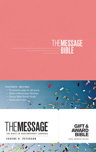 The Message Gift And Award Bible-Coral Softcover