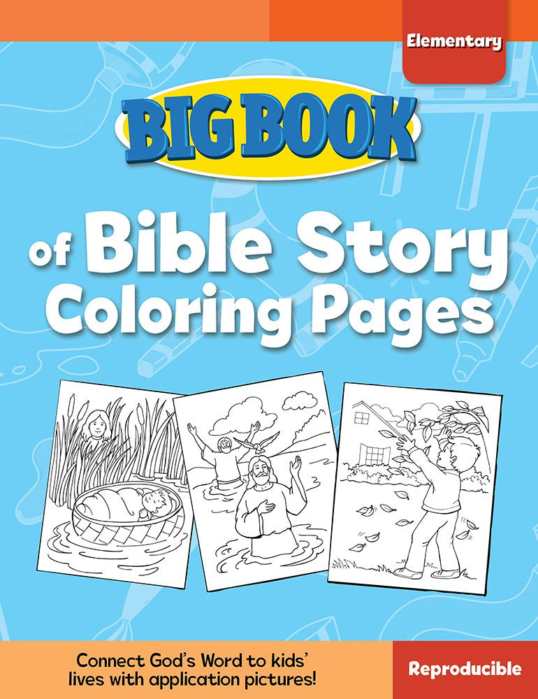 Big Book Of Bible Story Coloring Pages For Elementary Kids