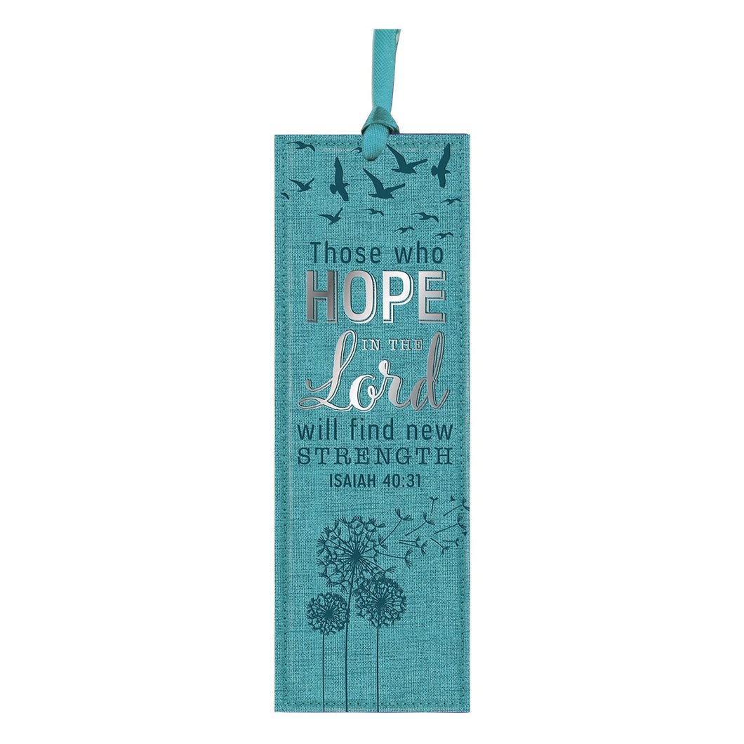 Bookmark-Pagemarker-Those Who Hope-Luxleather-Teal