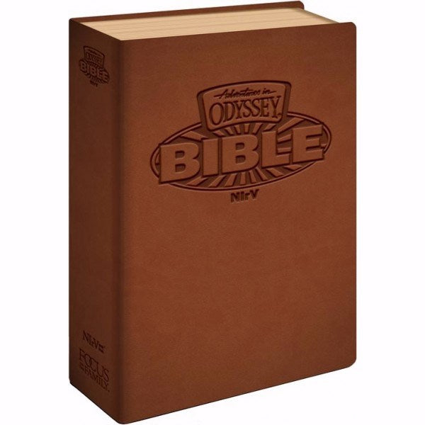 NIrV Adventures In Odyssey Bible-Brown Leatherette