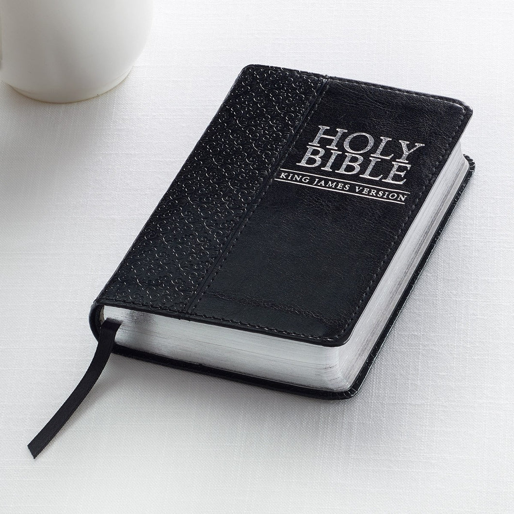 KJV Pocket Bible-Black Faux Leather