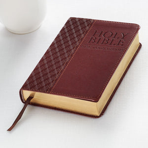 KJV Compact Bible-Brown Faux Leather