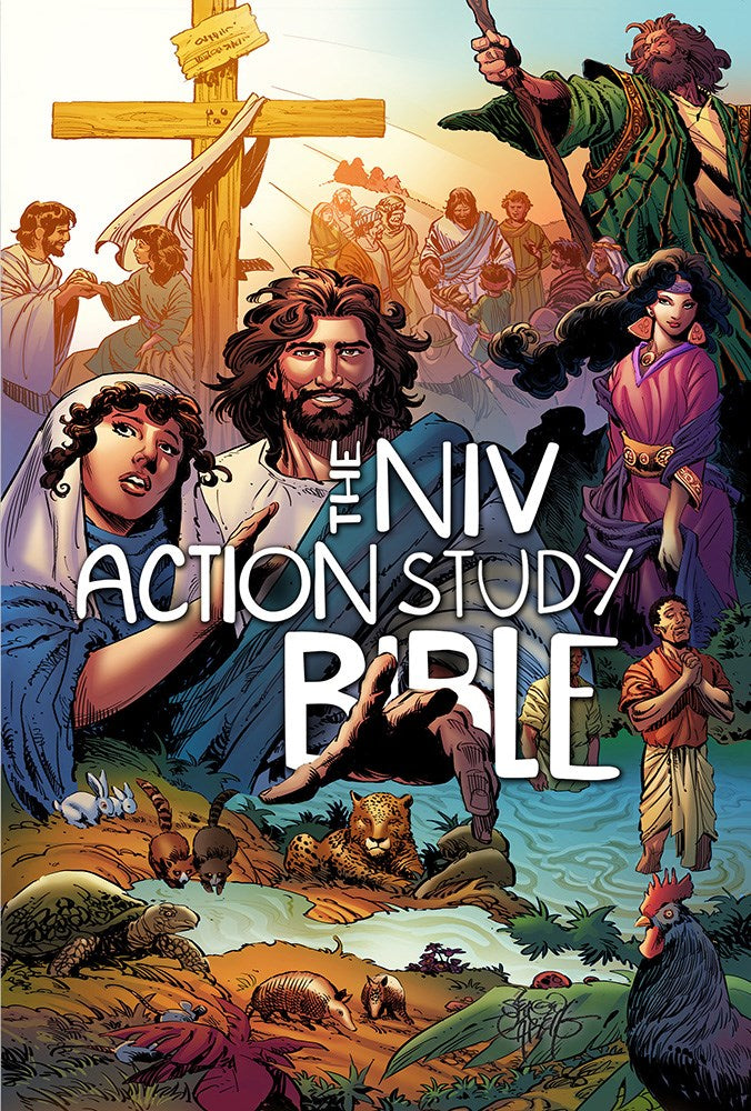 NIV The Action Study Bible-Hardcover (#144641)