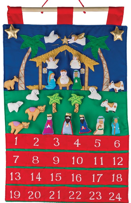 Fabric Advent Calendar-Nativity (16 x 20)