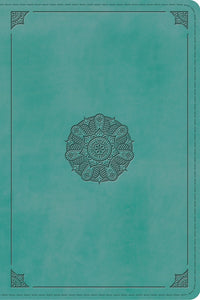 ESV Study Bible/Personal Size-Turquoise Emblem Design TruTone