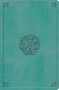 ESV Value Compact Bible-Turquoise Emblem Design TruTone