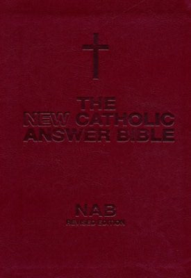 NABRE New Catholic Answer Bible Librosario Edition-Burgundy Imitation Leather