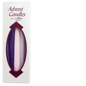 Advent Candle Set (3 Purple/1 Pink/1 White)