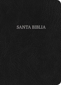 Spanish-RVR 1960 Hand Size Giant Print Bible (Biblia Letra Grande Tamano Manual)-Black Bonded Leather Indexed