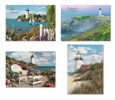 Card-Boxed-Shared Blessings-Thinking Of You 1-Coastal (Box Of 12)