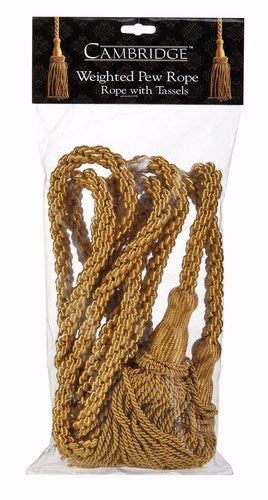 Weighted Pew Rope-20'-Gold