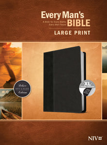NIV Every Man's Bible/Large Print-Black/Onyx TuTone Indexed