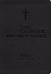 NABRE New Catholic Answer Bible Librosario Edition-Black/Tan Imitation Leather
