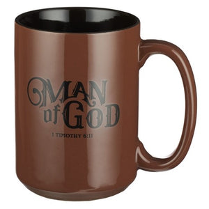 Mug-Man Of God (1 Timothy 6:11)-Coffee (MUG524)