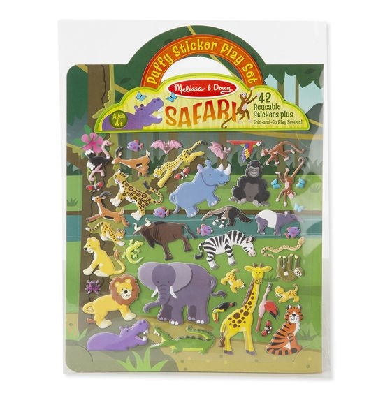 Activity Set-Puffy Sticker Play Set: Safari (Ages 4+)