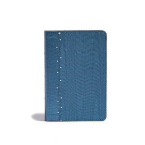 CSB On-The-Go Bible-Slate Blue LeatherTouch