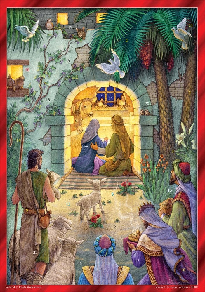 Medium Advent Calendar-Peaceful Nativity (8.25 x 11.75)