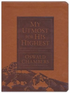 My Utmost for His Highest Devotional Journal (Updated)-Brown Leather-Like