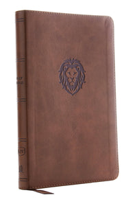 KJV Thinline Bible/Youth Edition (Comfort Print)-Brown Leathersoft