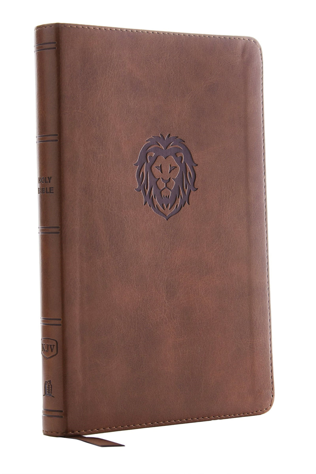 KJV Thinline Bible/Youth Edition (Comfort Print)-Brown Leathersoft
