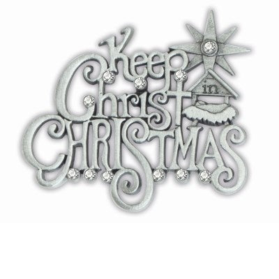 Lapel Pin-Keep Christ In Christmas