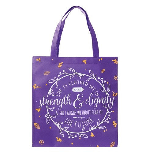 Tote Bag-Strength & Dignity-Non-Woven