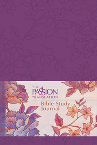 The Passion Translation Bible Study Journal-Peony Design Faux Leather