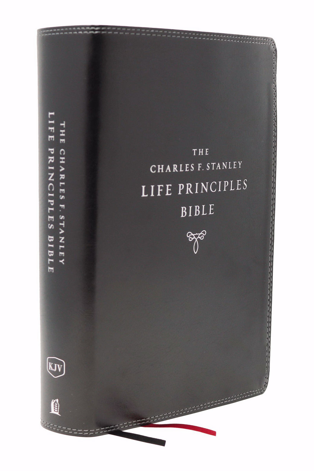 KJV Charles F. Stanley Life Principles Bible (2nd Edition) (Comfort Print)-Black Leathersoft Indexed