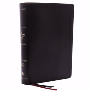 KJV Open Bible (Comfort Print)-Black Leathersoft Indexed