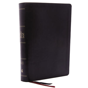 KJV Open Bible (Comfort Print)-Black Leathersoft