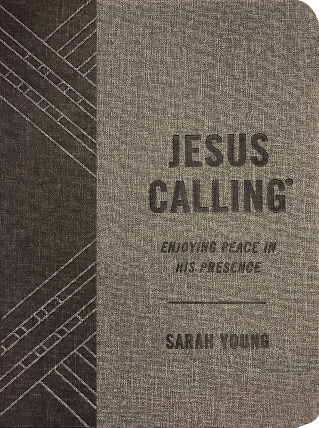 Jesus Calling-Textured Gray Leathersoft