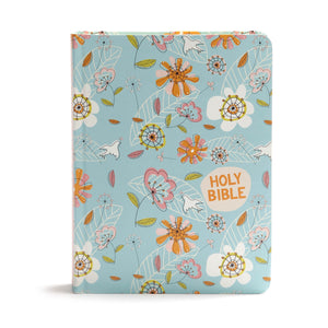 CSB Journal And Draw Bible For Kids-Blue Hardcover