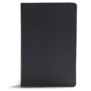 KJV Giant Print Reference Bible-Black Genuine Leather Indexed