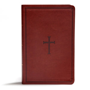KJV Giant Print Reference Bible-Brown LeatherTouch