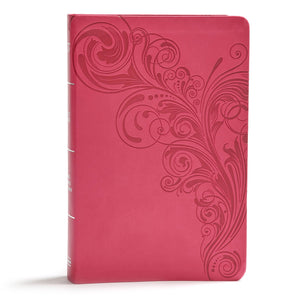 KJV Giant Print Reference Bible-Pink LeatherTouch