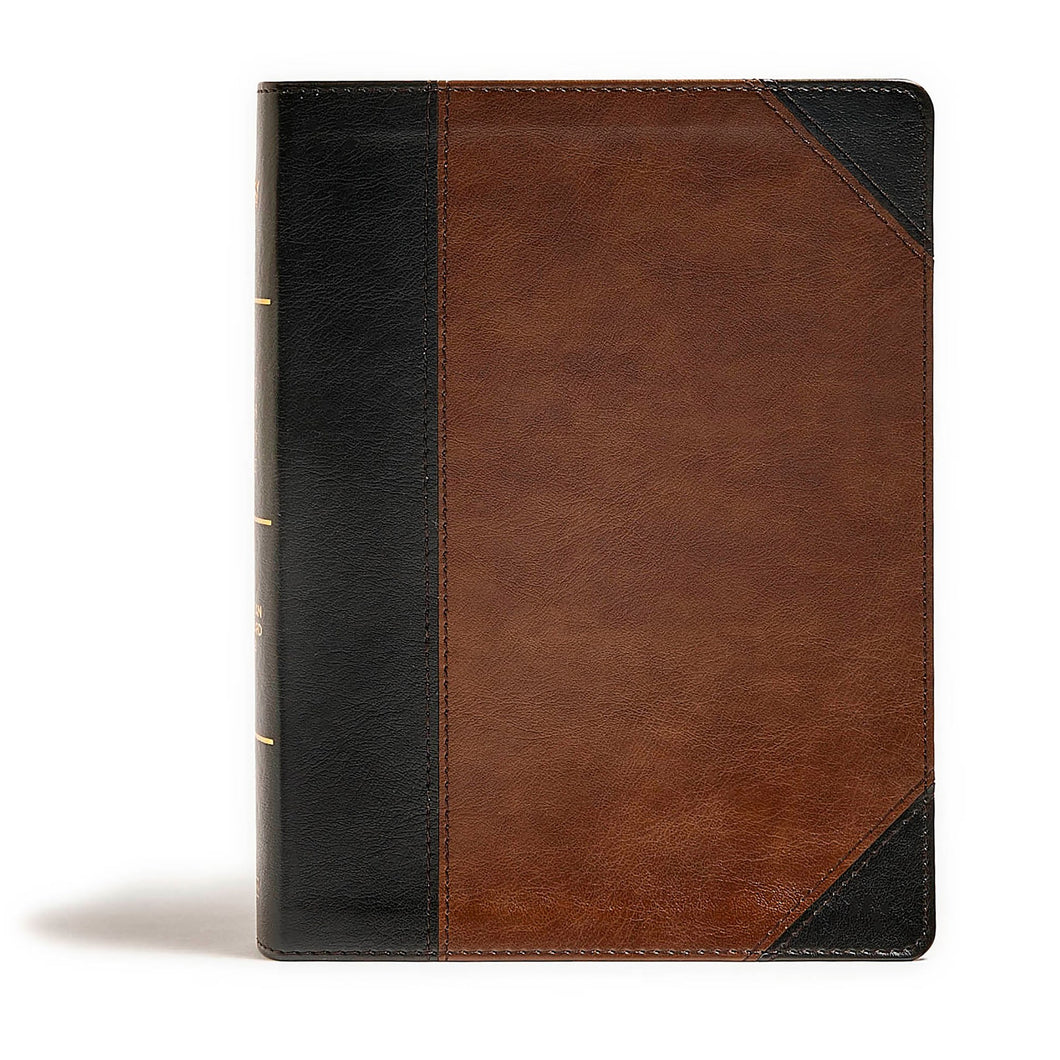 CSB Tony Evans Study Bible-Black/Brown LeatherTouch