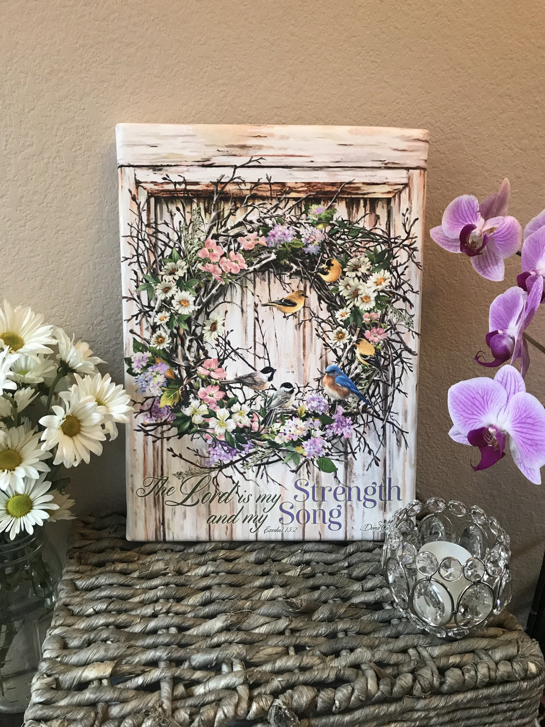 Frameless Canvas-Spring Wreath (10 x 14)