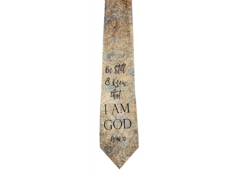 Tie-Be Still And Know I Am God-Polyester