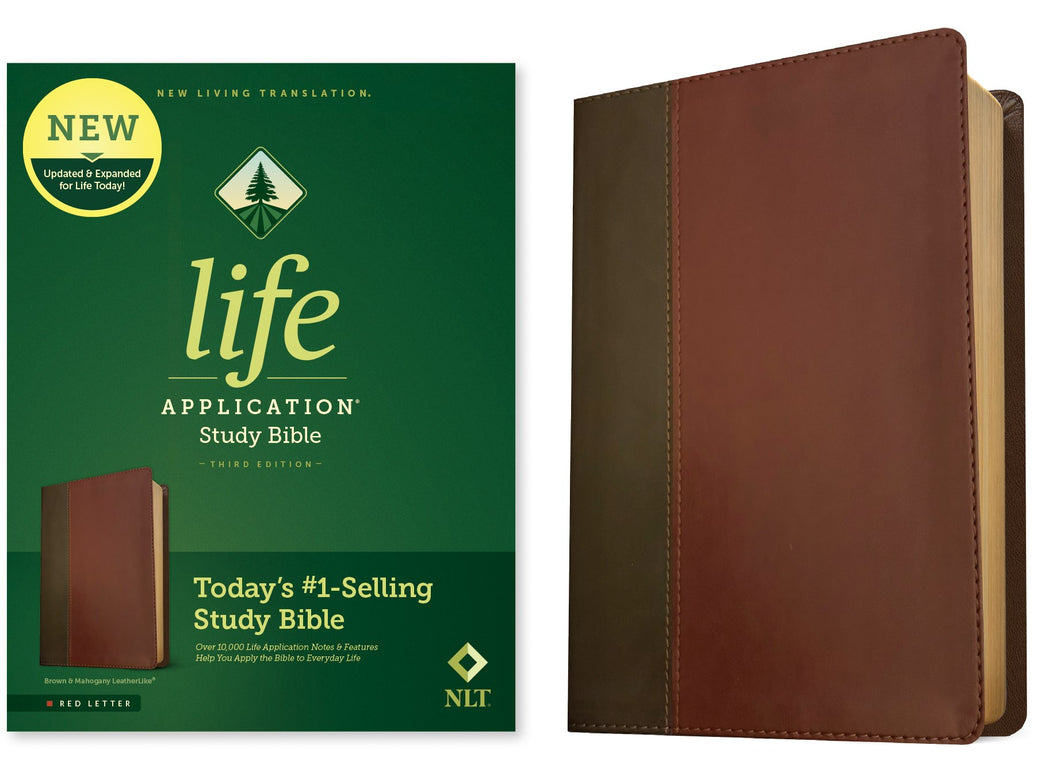 NLT Life Application Study Bible (Third Edition) (RL)-Brown/Tan LeatherLike