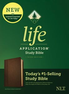 NLT Life Application Study Bible (Third Edition)-Dark Brown/Brown LeatherLike