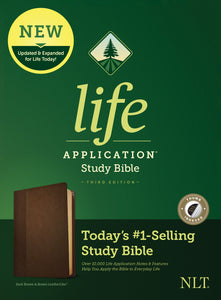 NLT Life Application Study Bible (Third Edition)-Dark Brown/Brown LeatherLike Indexed