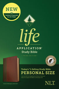 NLT Life Application Study Bible/Personal Size (Third Edition)-Brown/Tan LeatherLike Indexed