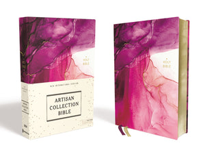 NIV Artisan Collection Bible (Comfort Print)-Pink Cloth Over Board