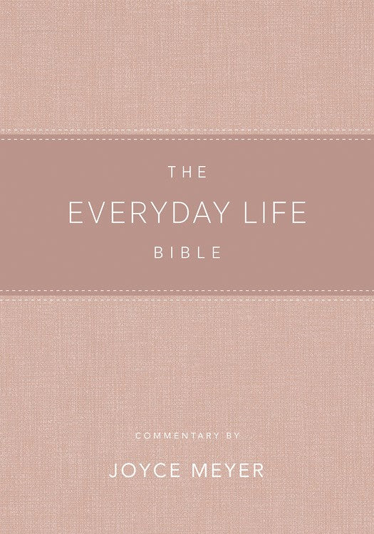 Amplified The Everyday Life Bible-Blush LeatherLuxe