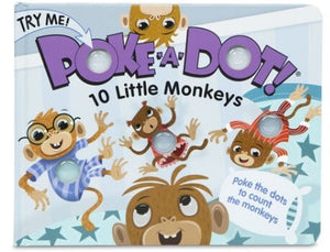 Activity Book-Poke-A-Dot: 10 Little Monkeys (Ages 3+)