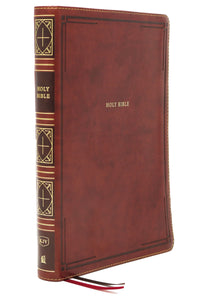 KJV Thinline Bible/Giant Print (Comfort Print)-Brown Leathersoft