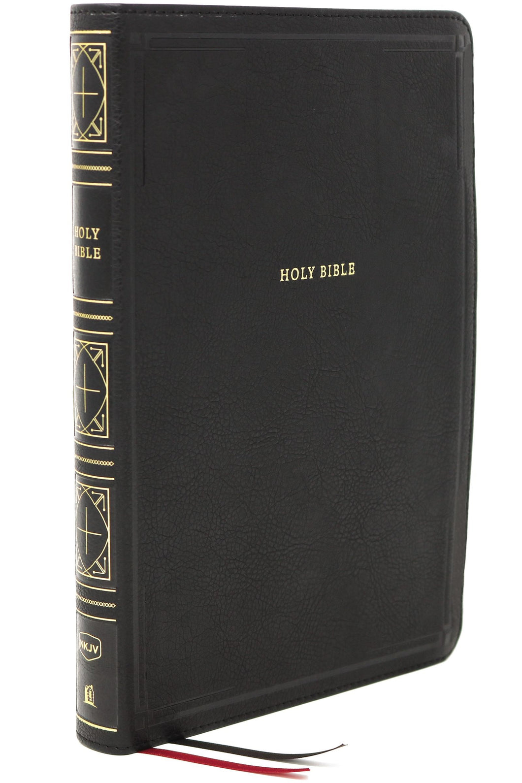 NKJV Thinline Bible/Giant Print (Comfort Print)-Black Leathersoft Indexed