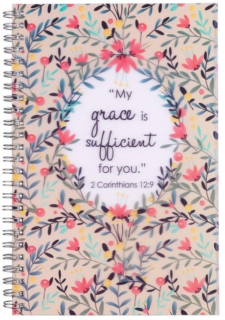 Notebook-Wirebound-My Grace 2Cor 12:9