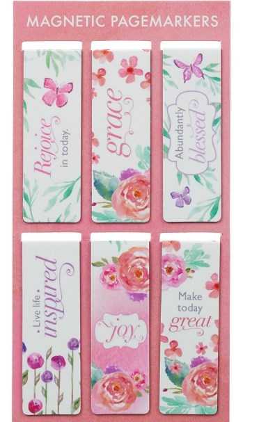 Bookmark-Pagemarker-Magnetic-Blossoms Of Blessings Collection (Set Of 6)